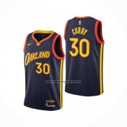 Camiseta Golden State Warriors Stephen Curry NO 30 Ciudad 2020-21 Blanco