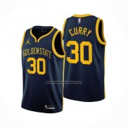 Camiseta Golden State Warriors Stephen Curry NO 30 Statement 2022-23 Azul