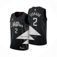 Camiseta Los Angeles Clippers Kawhi Leonard NO 2 Statement 2022-23 Negro