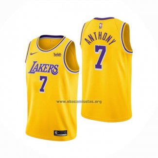 Camiseta Los Angeles Lakers Carmelo Anthony NO 7 Icon 2020 Amarillo