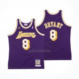 Camiseta Los Angeles Lakers Kobe Bryant NO 8 Retro Violeta