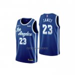Camiseta Los Angeles Lakers Lebron James NO 23 Classic 2019-20 Azul