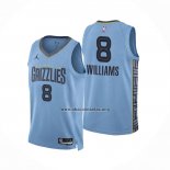 Camiseta Memphis Grizzlies Ziaire Williams NO 8 Statement 2022-23 Azul