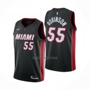 Camiseta Miami Heat Duncan Robinson NO 55 Icon 2020-21 Negro