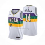 Camiseta New Orleans Pelicans Brandon Ingram NO 14 Ciudad 2019-20 Blanco