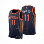 Camiseta New York Knicks Jalen Brunson NO 11 Statement 2022-23 Negro