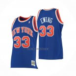 Camiseta New York Knicks Patrick Ewing NO 33 Mitchell & Ness 1991-92 Azul