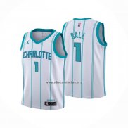 Camiseta Nino Charlotte Hornets LaMelo Ball NO 1 Association 2022-23 Blanco