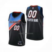 Camiseta Oklahoma City Thunder Personalizada Ciudad 2021 Negro