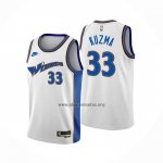 Camiseta Washington Wizards Kyle Kuzma NO 33 Classic 2022-23 Blanco