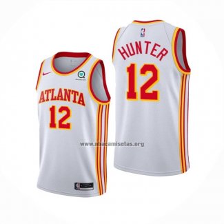 Camiseta Atlanta Hawks De'Andre Hunter NO 12 Association 2020-21 Blanco