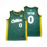 Camiseta Boston Celtics Jayson Tatum NO 0 2022-23 Verde