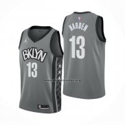 Camiseta Brooklyn Nets James Harden NO 13 Statement 2020 Gris