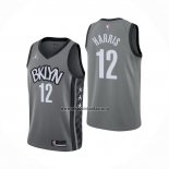 Camiseta Brooklyn Nets Joe Harris NO 12 Statement 2021 Gris