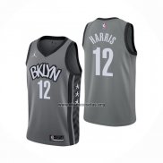 Camiseta Brooklyn Nets Joe Harris NO 12 Statement 2021 Gris