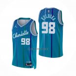 Camiseta Charlotte Hornets Arnoldas Kulboka NO 98 Ciudad 2021-22 Azul