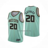 Camiseta Charlotte Hornets Gordon Hayward NO 20 Ciudad 2020-21 Verde