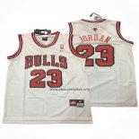 Camiseta Chicago Bulls Michael Jordan NO 23 Retro Blanco