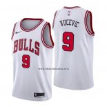 Camiseta Chicago Bulls Nikola Vucevic NO 9 Association Blanco