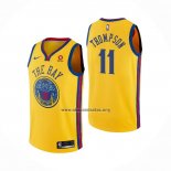 Camiseta Golden State Warriors Klay Thompson NO 11 Ciudad Amarillo