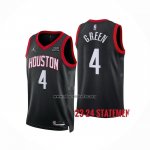 Camiseta Houston Rockets Jalen Green NO 4 Statement 2023-24 Negro