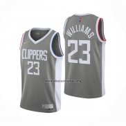 Camiseta Los Angeles Clippers Lou Williams NO 23 Earned 2020-21 Gris