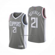 Camiseta Los Angeles Clippers Patrick Beverley NO 21 Earned 2020-21 Gris