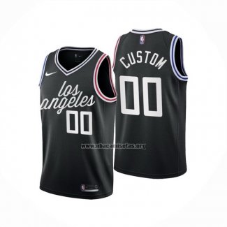 Camiseta Los Angeles Clippers Personalizada Ciudad 2022-23 Negro