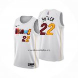 Camiseta Miami Heat Jimmy Butler NO 22 Ciudad 2022-23 Blanco