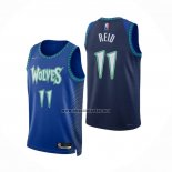 Camiseta Minnesota Timberwolves Naz Reid NO 11 Ciudad 2021-22 Azul