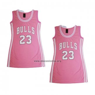 Camiseta Mujer Chicago Bulls Michael Jordan NO 23 Icon Rosa