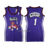 Camiseta Mujer Toronto Raptors Tracy McGrady NO 1 Violeta