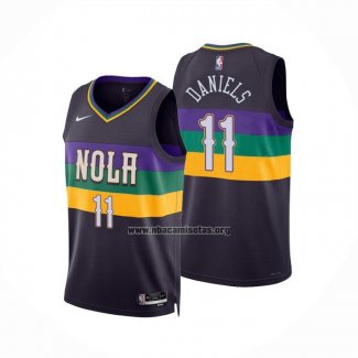 Camiseta New Orleans Pelicans Dyson Daniels NO 11 Ciudad 2022-23 Violeta