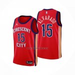 Camiseta New Orleans Pelicans Jose Alvarado NO 15 Statement 2023-24 Rojo