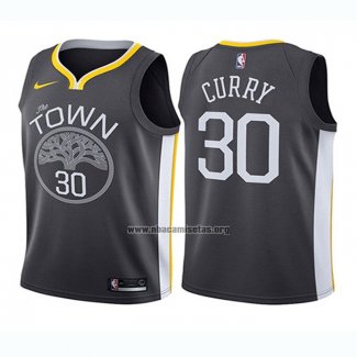 Camiseta Nino Golden State Warriors Stephen Curry NO 30 Statement 2017-18 Gris