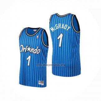 Camiseta Orlando Magic Tracy McGrady NO 1 Mitchell & Ness 2003-04 Azul