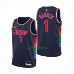 Camiseta Philadelphia 76ers James Harden NO 1 Ciudad 2021-22 Azul