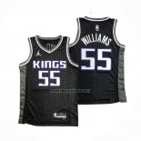 Camiseta Sacramento Kings Jason Williams NO 55 Statement 2020-21 Negro
