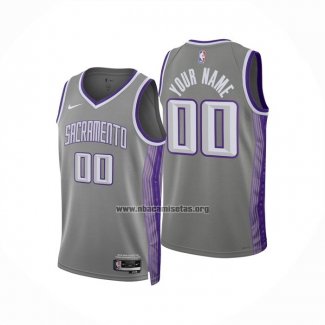 Camiseta Sacramento Kings Personalizada Ciudad 2022-23 Gris