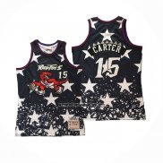 Camiseta Toronto Raptors Vince Carter NO 15 Independence Day Mitchell & Ness Negro