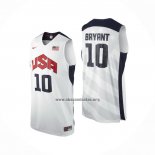 Camiseta USA 2012 Kobe Bryant NO 10 Blanco