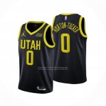 Camiseta Utah Jazz Talen Horton-Tucker NO 0 Statement 2022-23 Negro