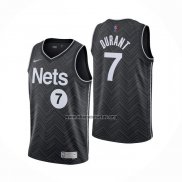 Camiseta Brooklyn Nets Kevin Durant NO 7 Earned 2020-21 Negro