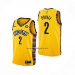 Camiseta Brooklyn Nets Taurean Prince Ciudad 2020-21 Amarillo
