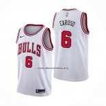 Camiseta Chicago Bulls Alex Caruso NO 6 Association 2021 Blanco