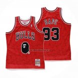 Camiseta Chicago Bulls Bape NO 93 Hardwood Classics Rojo