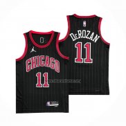 Camiseta Chicago Bulls DeMar DeRozan NO 11 Statement 2020-21 Negro