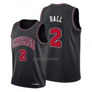 Camiseta Chicago Bulls Lonzo Ball NO 2 Statement 2021 Negro