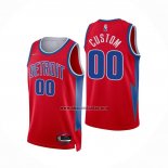 Camiseta Detroit Pistons Personalizada Ciudad 2021-22 Rojo