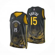 Camiseta Golden State Warriors Gui Santos NO 15 Ciudad 2022-23 Negro